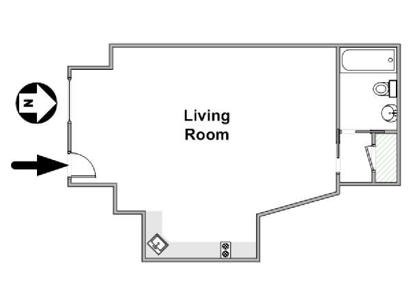 Nueva York Estudio apartamento - esquema  (NY-12309)