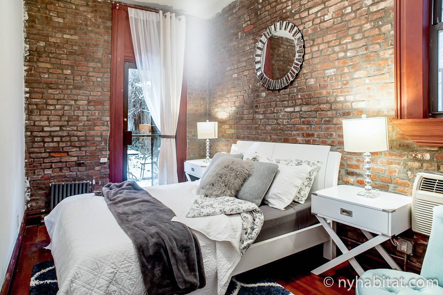 Brick New York Themed Bedroom