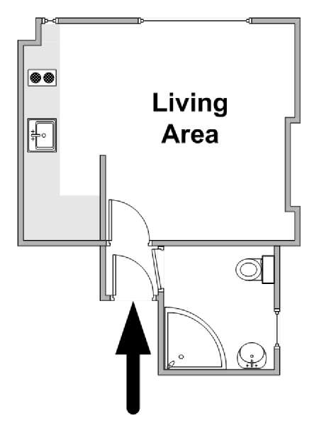 Londres Estudio apartamento - esquema  (LN-1909)