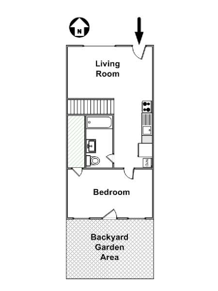 Nueva York 1 Dormitorio apartamento - esquema  (NY-14482)
