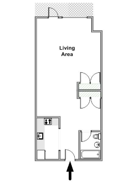 Nueva York Estudio apartamento - esquema  (NY-19427)