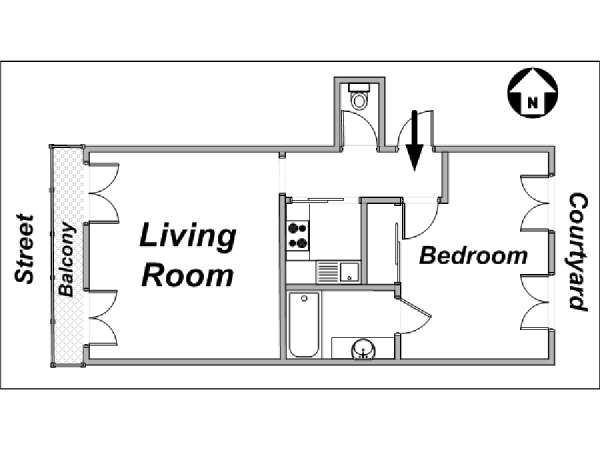 Paris Apartment: 1 Bedroom Apartment Rental in Saint-Germain des Prés ...