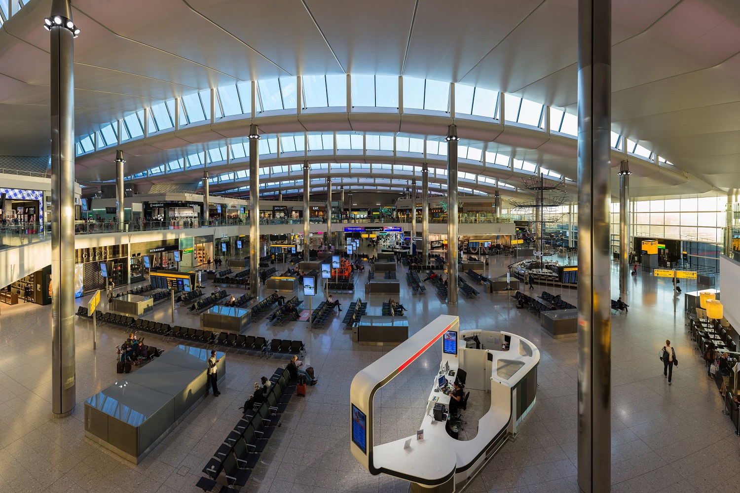 Londra Viaggio Trasporto Aeroporti Heathrow Airport Terminal Interno 