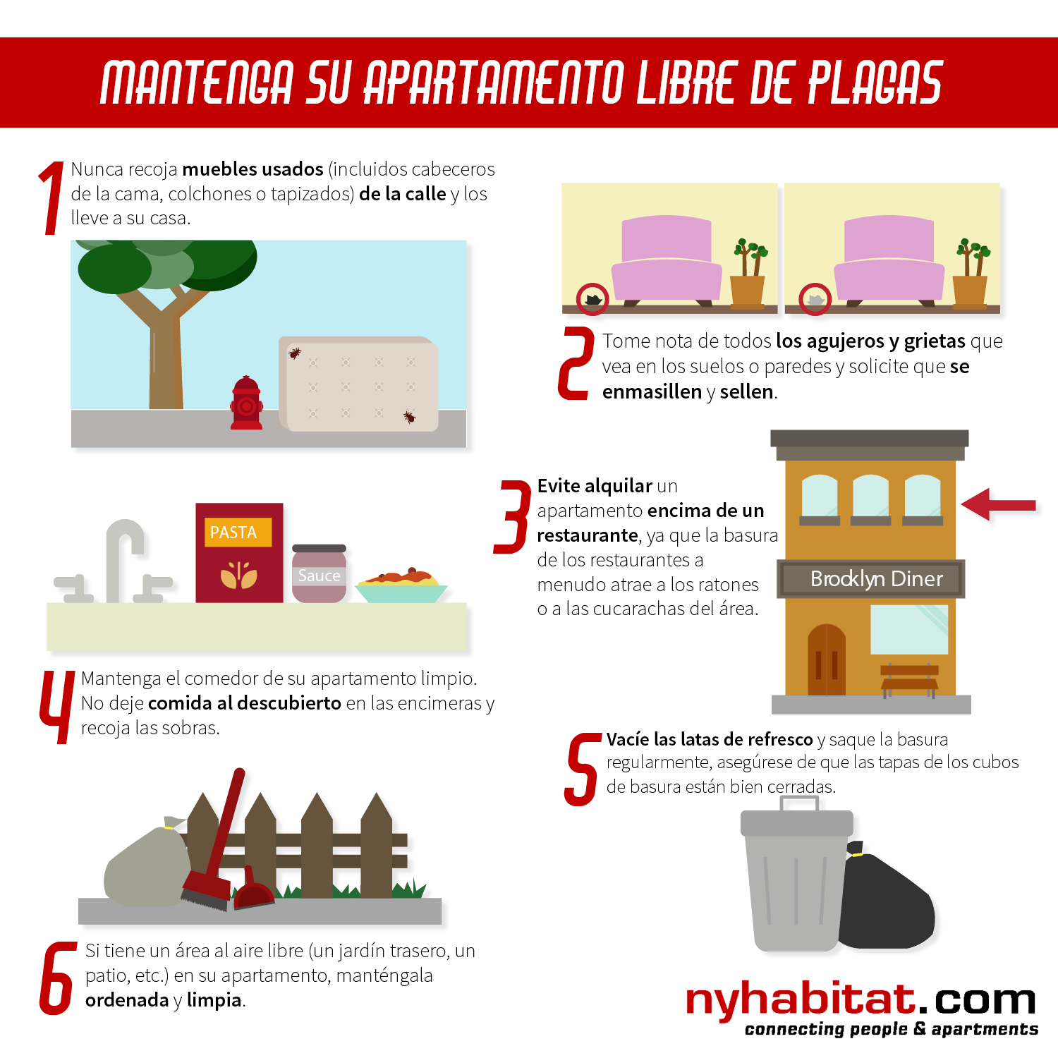 Consejos para eliminar las plagas en la cocina